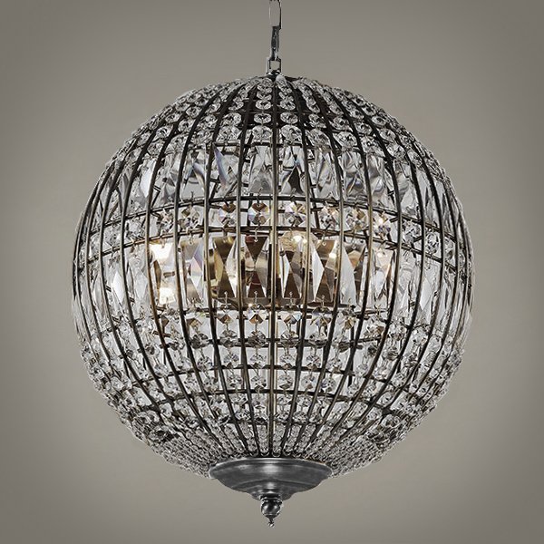Люстра Gatsby Sphere Chandelier Silver Серебряный Люстра Gatsby Sphere Chandelier Silver Серебряный в Волгограде | Loft Concept