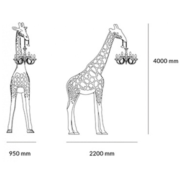 Торшер черный жираф в натуральную величину Giraffe Lamp large size Торшер черный жираф в натуральную величину Giraffe Lamp large size в Волгограде