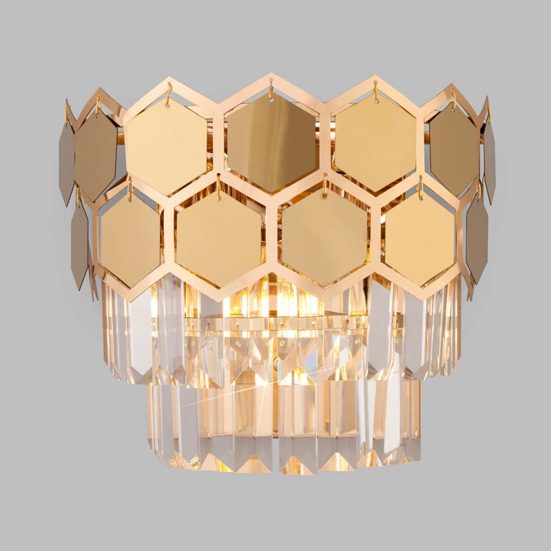 Бра Hanging Hexagon Moira Sconce gold Прозрачный (Transparent) Золотой Бра Hanging Hexagon Moira Sconce gold Прозрачный (Transparent) Золотой в Волгограде | Loft Concept