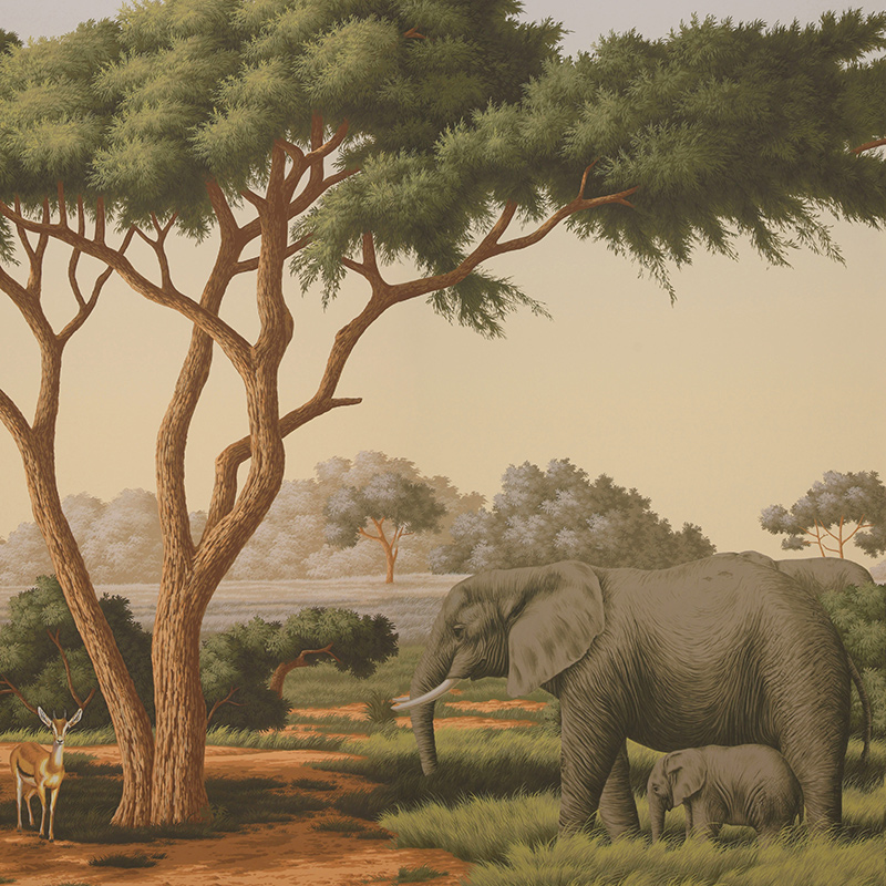 Обои ручная роспись African Savannah Amarelo on scenic paper Обои ручная роспись African Savannah Amarelo on scenic paper в Волгограде | Loft Concept