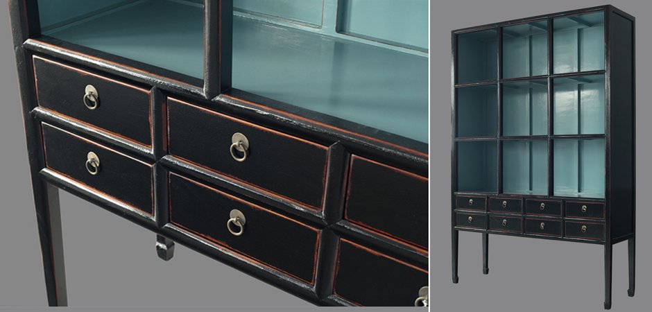Стеллаж Сhinoise black and blue Стеллаж Сhinoise black and blue - Loft-Concept в Волгограде
