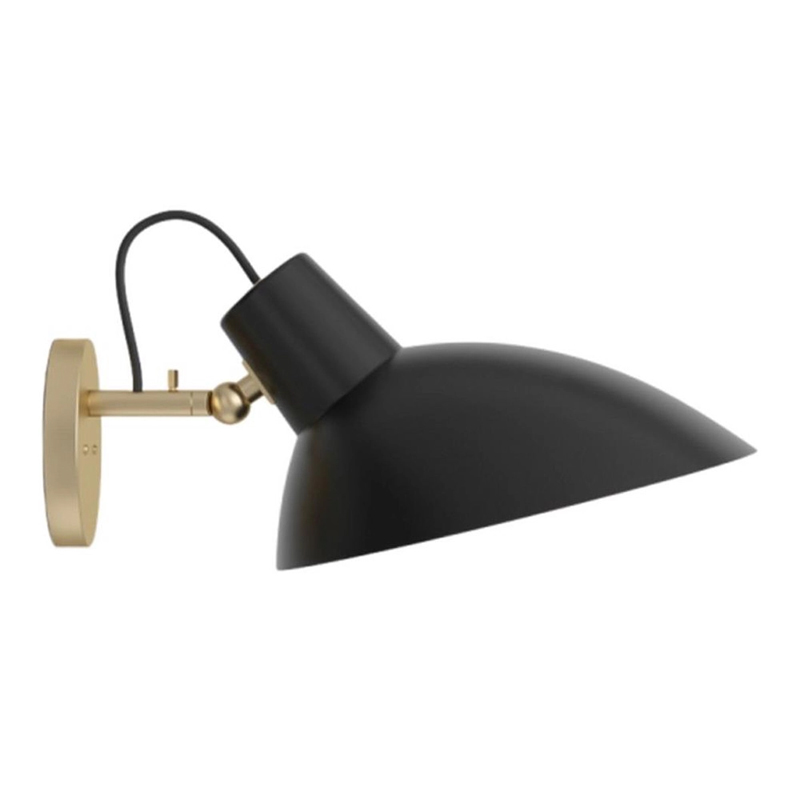 Бра с черным матовым плафоном Retro Light матовое золото Черный Бра с черным матовым плафоном Retro Light матовое золото Черный в Волгограде | Loft Concept