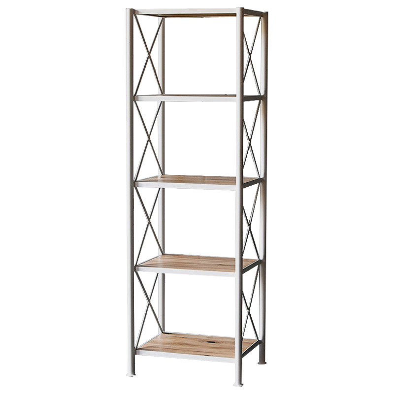 Стеллаж Pheobe White Industrial Metal Rust Rack Белый Древесина Стеллаж Pheobe White Industrial Metal Rust Rack Белый Древесина в Волгограде | Loft Concept