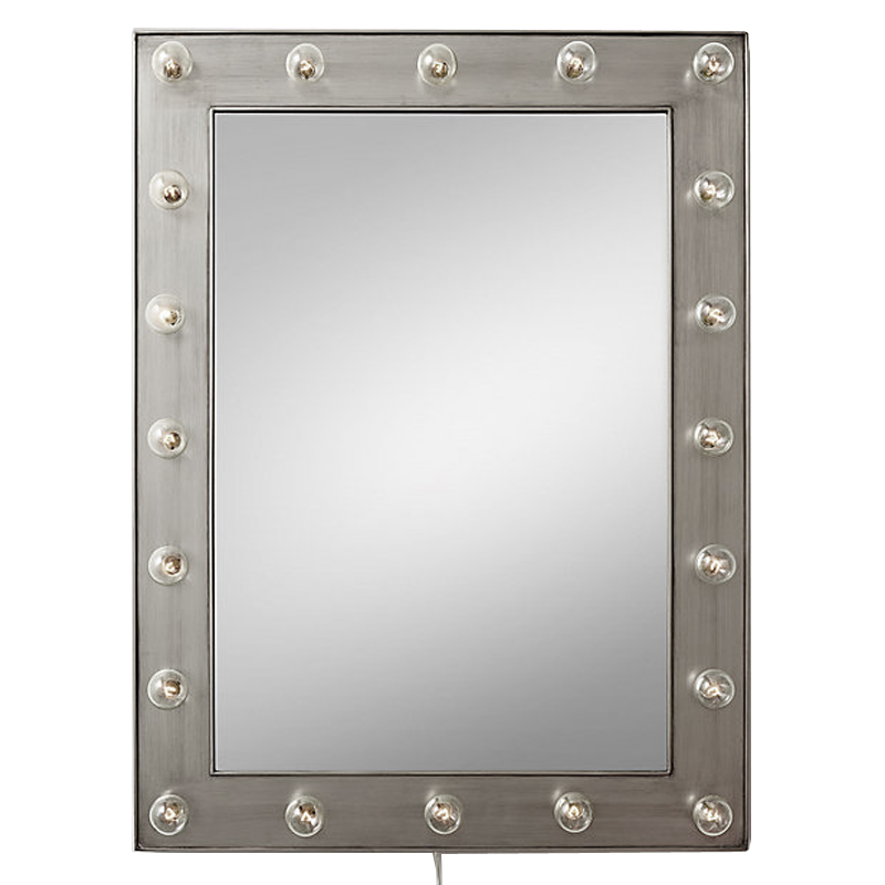 Зеркало с подсветкой Restoration Hardware ILLUMINATED Mirror Pewter Никель Сатин Зеркало с подсветкой Restoration Hardware ILLUMINATED Mirror Pewter Никель Сатин в Волгограде | Loft Concept