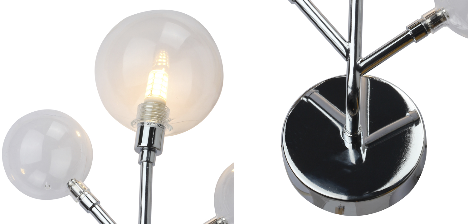 Бра Berries Trio Sconce chromium - фото