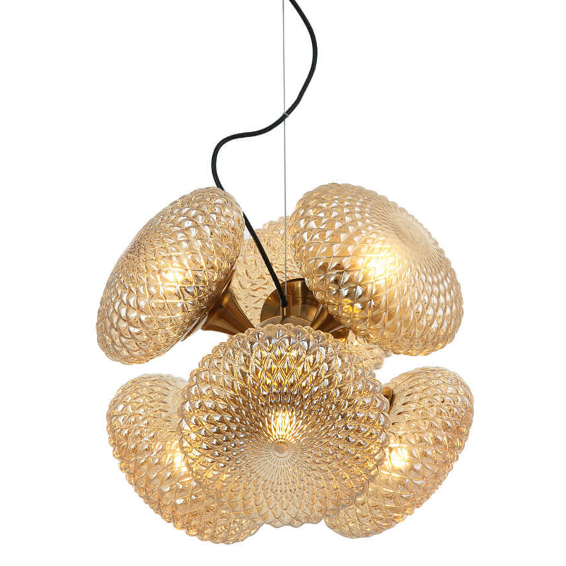 Люстра Glass Solar Balloon bronze 6 Бронза Прозрачный желтый Люстра Glass Solar Balloon bronze 6 Бронза Прозрачный желтый в Волгограде | Loft Concept
