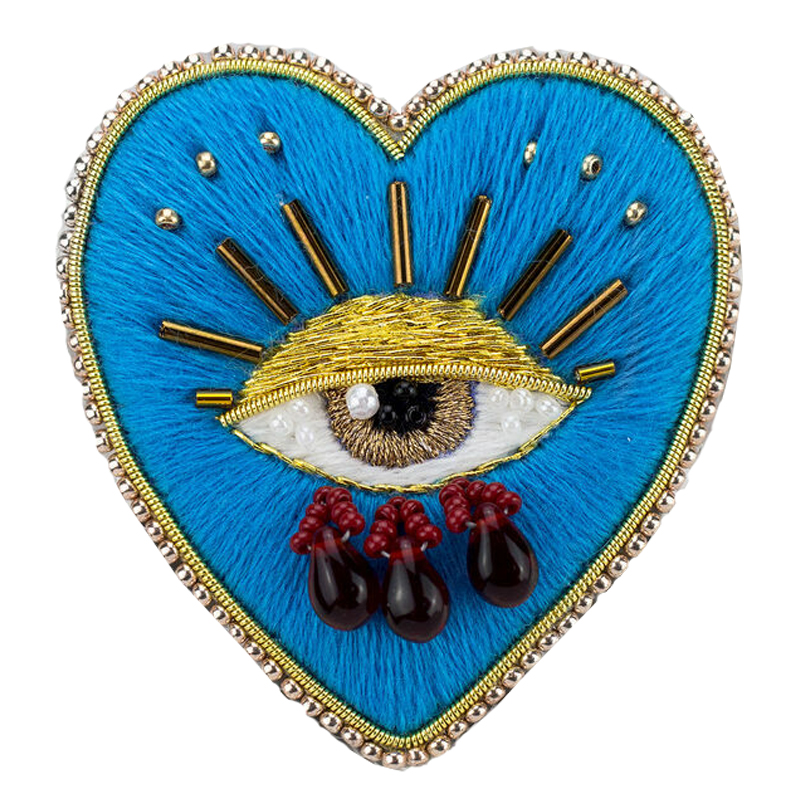 Авторская Брошь Синее Сердце Королевы Brooch Blue Heart Queen Синий Авторская Брошь Синее Сердце Королевы Brooch Blue Heart Queen Синий в Волгограде | Loft Concept
