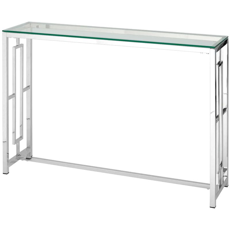 Консоль Milan Tables Silver Серебряный Прозрачное Стекло Консоль Milan Tables Silver Серебряный Прозрачное Стекло в Волгограде | Loft Concept