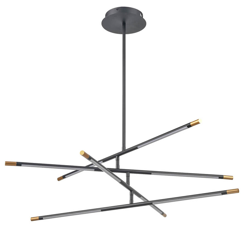 Люстра Drawing Line Gold Black Золотой Черный Люстра Drawing Line Gold Black Золотой Черный в Волгограде | Loft Concept
