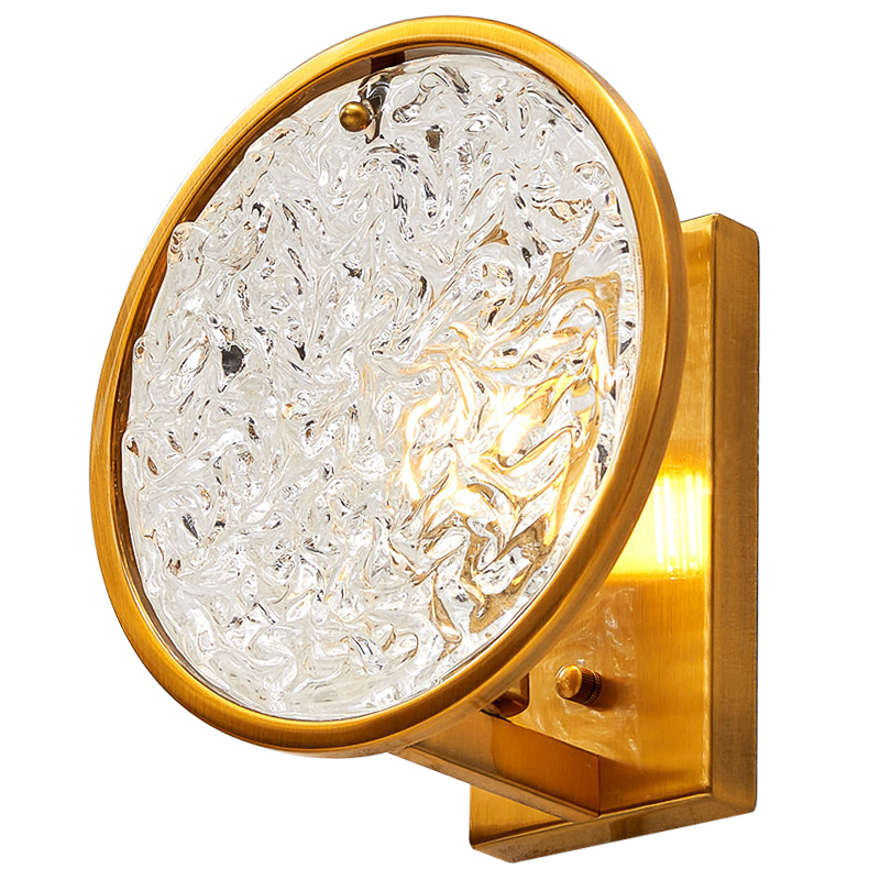 Бра Geraldine Glass Sconce Прозрачное Стекло Латунь Бра Geraldine Glass Sconce Прозрачное Стекло Латунь в Волгограде | Loft Concept