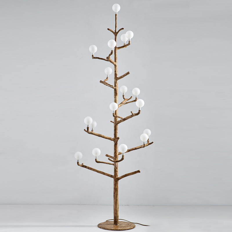 Торшер Tree branch Floor lamp vertical Коричневый Белый Торшер Tree branch Floor lamp vertical Коричневый Белый в Волгограде | Loft Concept