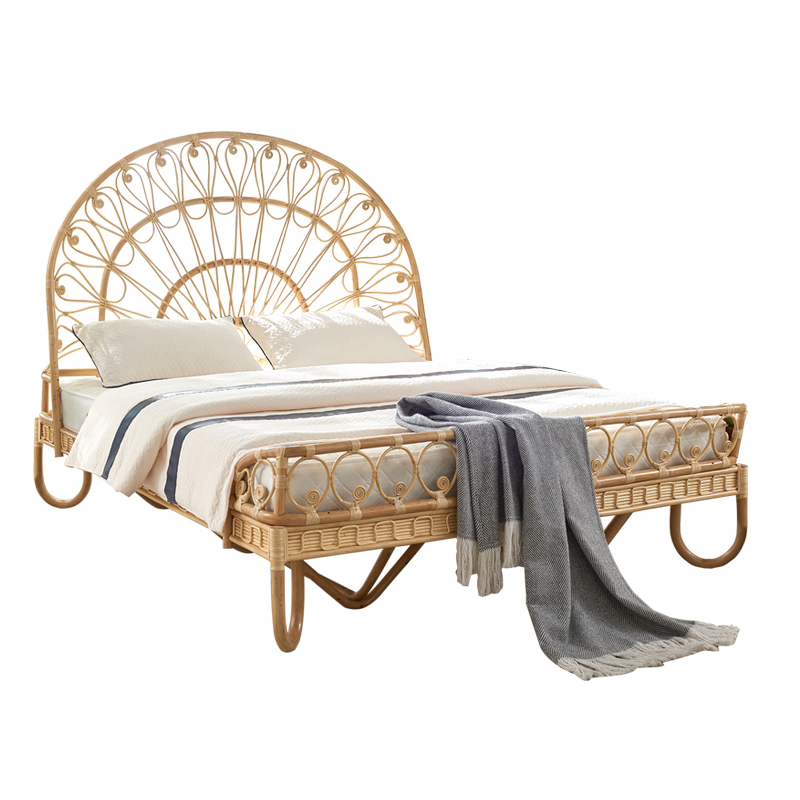 Кровать Boho Wicker Bed Древесина Кровать Boho Wicker Bed Древесина в Волгограде | Loft Concept