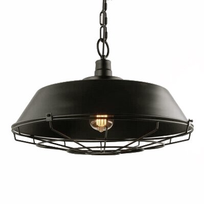 Люстра Dark Cage Pendant Черный Искусственная бурая ржавчина Люстра Dark Cage Pendant Черный Искусственная бурая ржавчина в Волгограде | Loft Concept