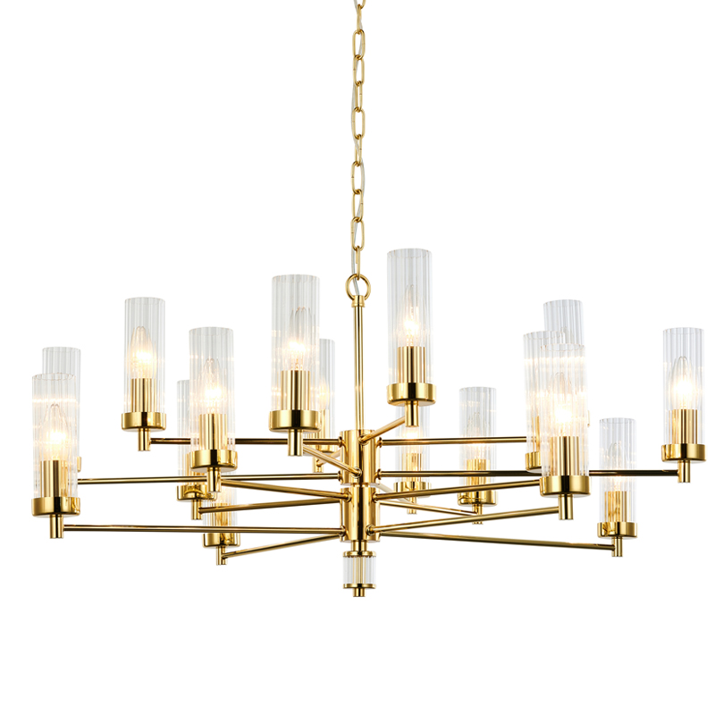 Люстра Jeanette Chandelier Gold 85 Глянцевое золото Прозрачный Люстра Jeanette Chandelier Gold 85 Глянцевое золото Прозрачный в Волгограде | Loft Concept