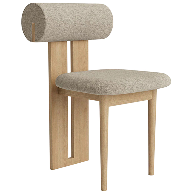 Стул Behemo Grey Chair Древесина Бежево-серый Стул Behemo Grey Chair Древесина Бежево-серый в Волгограде | Loft Concept