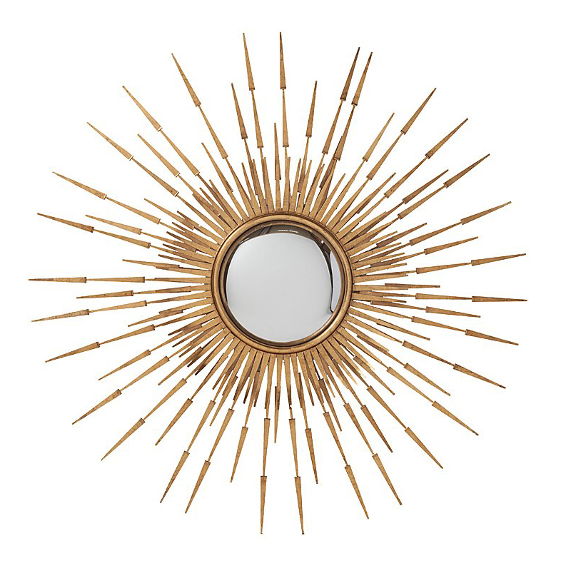 Зеркало-солнце Golden Sun Long Rays Золотой в Волгограде | Loft Concept 