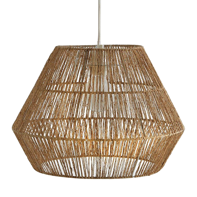 Подвесной светильник Signe Wicker Hemp Beige Бежевый Подвесной светильник Signe Wicker Hemp Beige Бежевый в Волгограде | Loft Concept