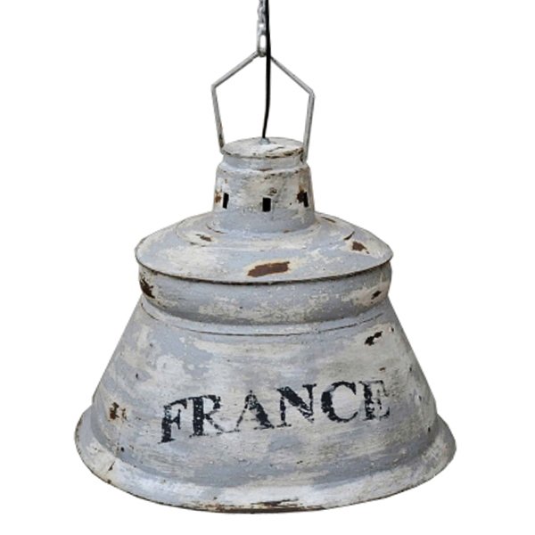 Подвесной светильник винтаж Loft France Серый Подвесной светильник винтаж Loft France Серый в Волгограде | Loft Concept