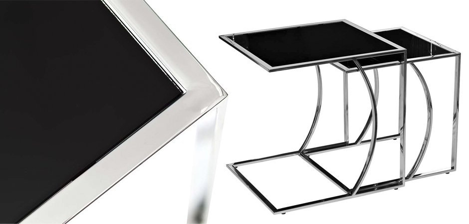 Приставной стол Metal Crescent Side Table Chromium Приставной стол Metal Crescent Side Table Chromium - Loft-Concept в Волгограде