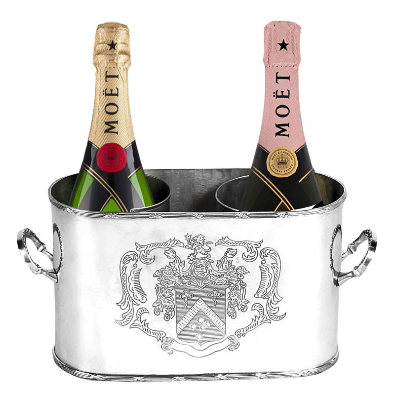 Ведерко для шампанского Eichholtz WINE COOLER MAGGIA DOUBLE Никель Ведерко для шампанского Eichholtz WINE COOLER MAGGIA DOUBLE Никель в Волгограде | Loft Concept