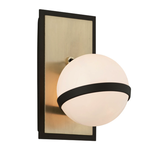 Бра Troy Lighting Ace Wall Sconce Латунь Черный Молочный Бра Troy Lighting Ace Wall Sconce Латунь Черный Молочный в Волгограде | Loft Concept