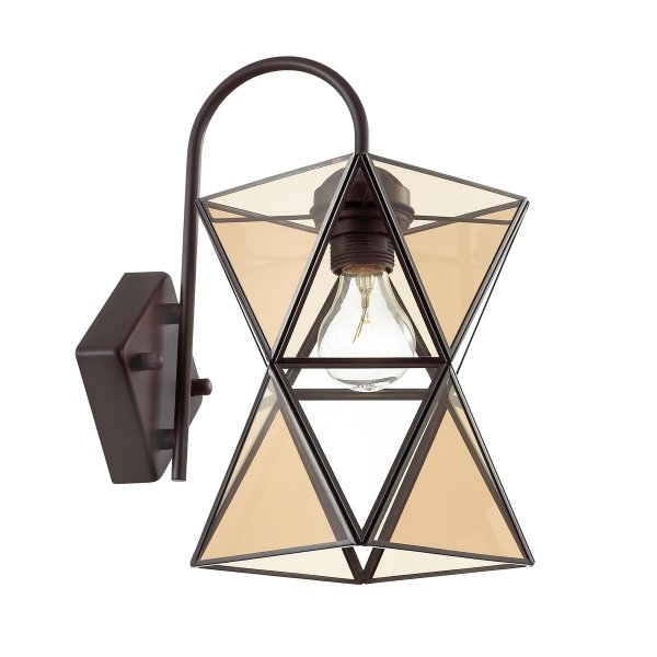 Бра PolyPyramid Glass Bra Cognac Янтарь (Amber) Бра PolyPyramid Glass Bra Cognac Янтарь (Amber) в Волгограде | Loft Concept