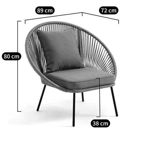 Садовое кресло Аcapulco Grey Chair Садовое кресло Аcapulco Grey Chair в Волгограде
