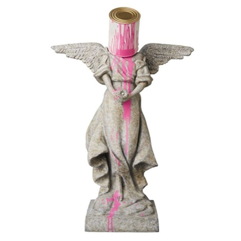 Статуэтка Banksy Rosa Engel Statue Серый Розовый Статуэтка Banksy Rosa Engel Statue Серый Розовый в Волгограде | Loft Concept