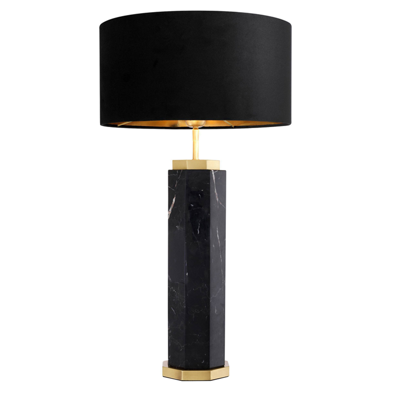 Настольная лампа Eichholtz Table Lamp Newman Black Латунь Античная полированная Черный Настольная лампа Eichholtz Table Lamp Newman Black Латунь Античная полированная Черный в Волгограде | Loft Concept