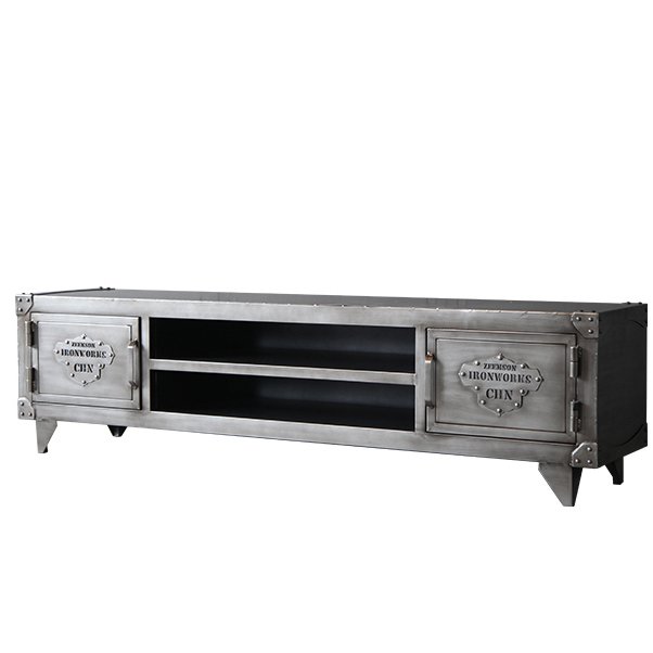 TV-тумба Loft Safe с полками Серебряный TV-тумба Loft Safe с полками Серебряный в Волгограде | Loft Concept