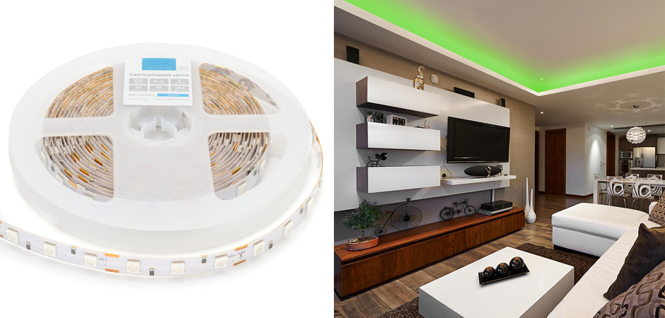 Светодиодная лента 14,4W/m 60LED/m 5050SMD зеленый Светодиодная лента 14,4W/m 60LED/m 5050SMD зеленый - Loft-Concept в Волгограде