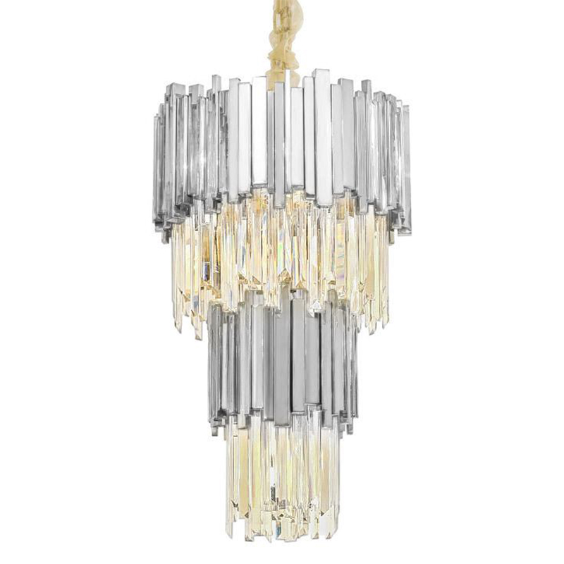 Люстра многоярусная Luxxu Modern Cascade Chandelier Silver Metal Glass 45 Серебряный Прозрачное Стекло Люстра многоярусная Luxxu Modern Cascade Chandelier Silver Metal Glass 45 Серебряный Прозрачное Стекло в Волгограде | Loft Concept