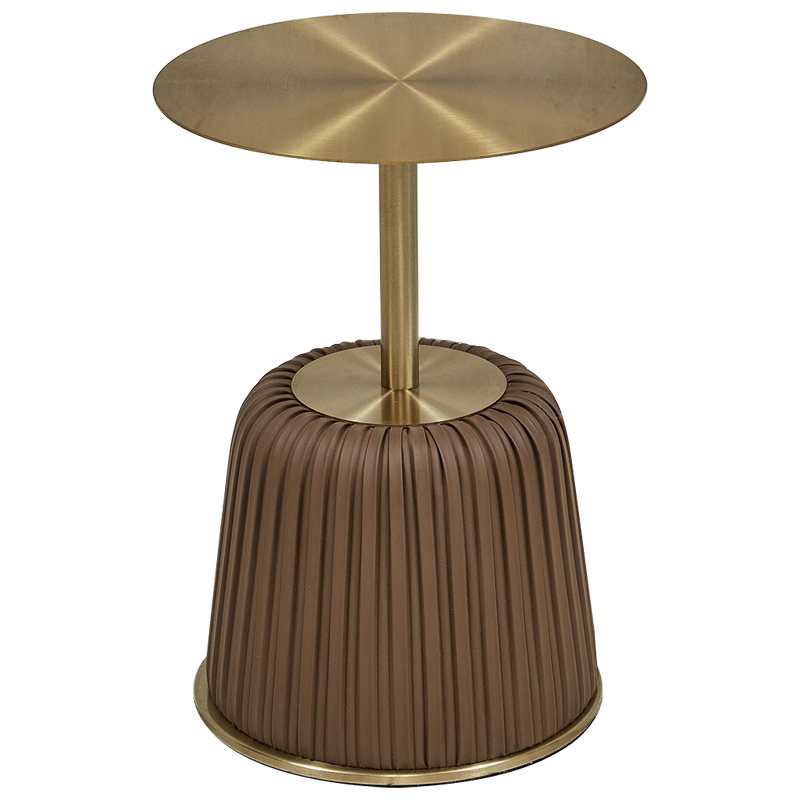 Приставной стол Orlaith Brown Gold Side Table Золотой Коричневый Приставной стол Orlaith Brown Gold Side Table Золотой Коричневый в Волгограде | Loft Concept