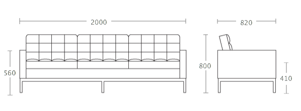 Диван Florence Knoll sofa Диван Florence Knoll sofa в Волгограде