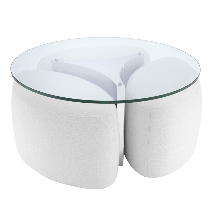Кофейный стол Eichholtz Coffee Table Modus stainless steel Белый Прозрачный Нержавеющая сталь Кофейный стол Eichholtz Coffee Table Modus stainless steel Белый Прозрачный Нержавеющая сталь в Волгограде | Loft Concept