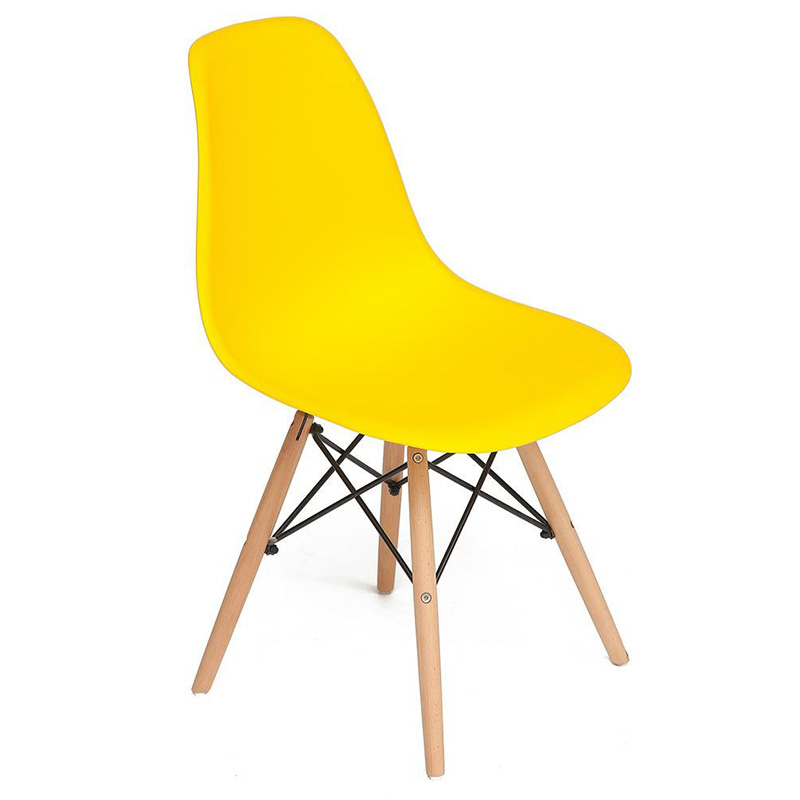 Стул DSW yellow Желтый Древесина Стул DSW yellow Желтый Древесина в Волгограде | Loft Concept