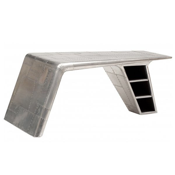 Рабочий стол Aviator desk Restoration Hardware Нержавеющая сталь Рабочий стол Aviator desk Restoration Hardware Нержавеющая сталь в Волгограде | Loft Concept