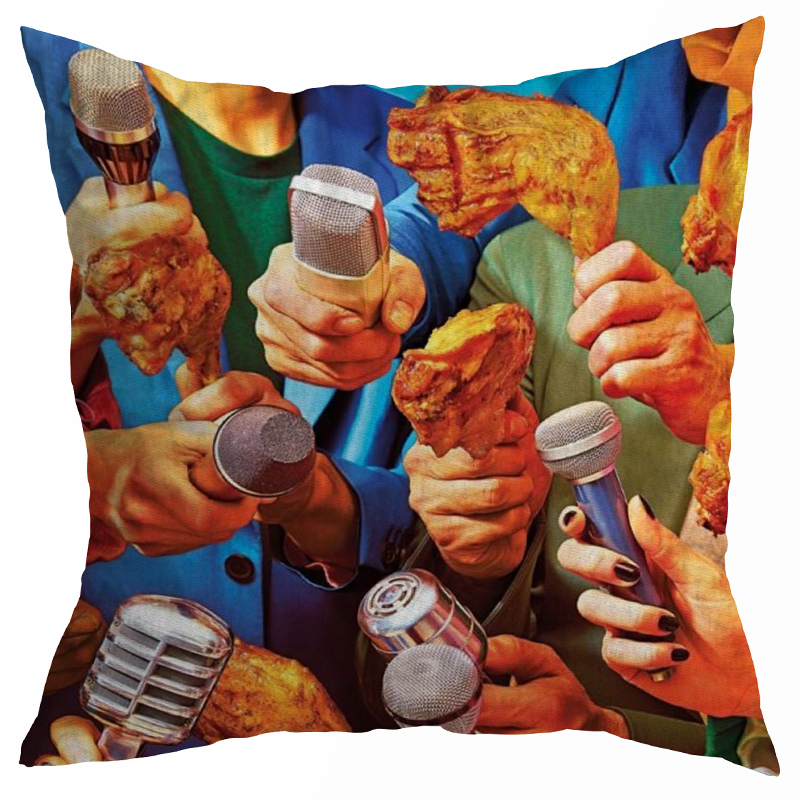 Декоративная подушка Seletti Cushion Reporters Мульти в Волгограде | Loft Concept 