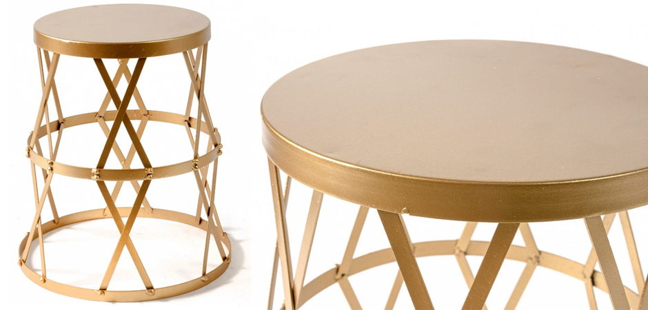 Приставной стол Metal Round Drum Приставной стол Metal Round Drum - Loft-Concept в Волгограде