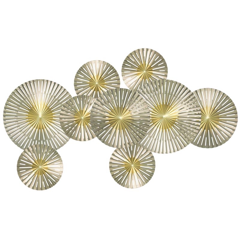 Арт-объект Apollo Gold and Silver Wall Plaque Disc gap 9 Золотой Серебряный Арт-объект Apollo Gold and Silver Wall Plaque Disc gap 9 Золотой Серебряный в Волгограде | Loft Concept