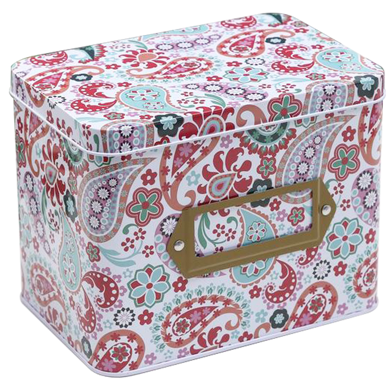 Шкатулка металлическая Paisley Flowers Colorful Metal Tea Box Мульти Шкатулка металлическая Paisley Flowers Colorful Metal Tea Box Мульти в Волгограде | Loft Concept