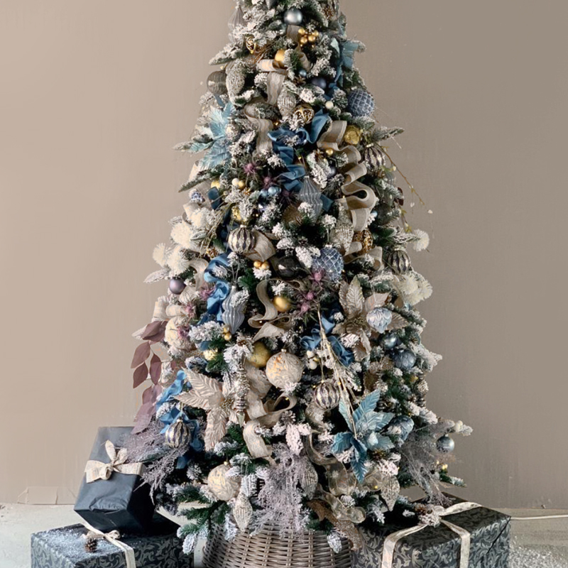 Дизайнерская Ель Голубой и Бежевый Декор Blue and Beige Decor Синий Голубой Бежевый Дизайнерская Ель Голубой и Бежевый Декор Blue and Beige Decor Синий Голубой Бежевый в Волгограде | Loft Concept