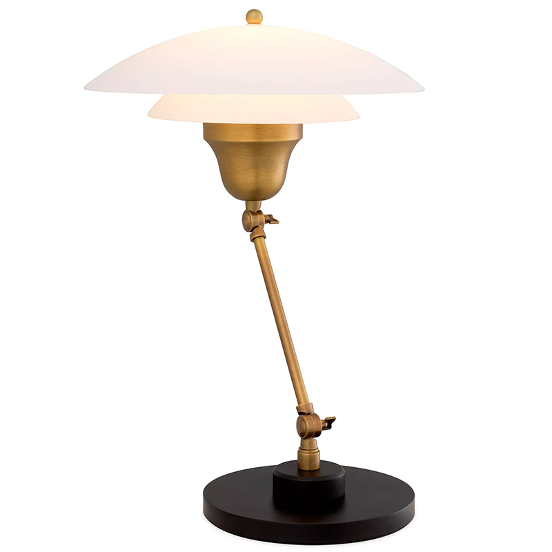 Настольная лампа Eichholtz Table Lamp Novento Латунь Белый Настольная лампа Eichholtz Table Lamp Novento Латунь Белый в Волгограде | Loft Concept