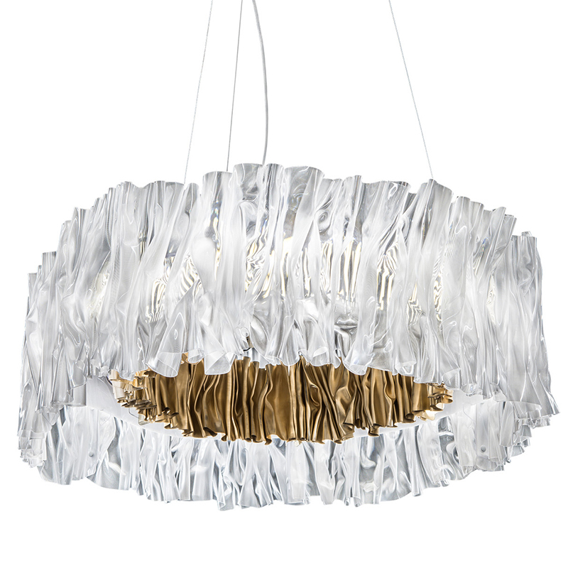 Дизайнерская Плиссированная люстра Pleated Chandelier Золотой Дизайнерская Плиссированная люстра Pleated Chandelier Золотой в Волгограде | Loft Concept