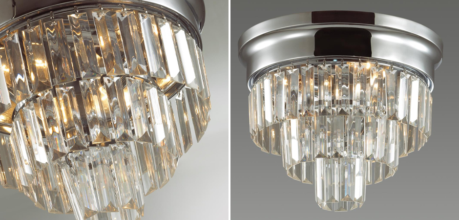 Хрустальная потолочная люстра Crystal Fountain Хром Хрустальная потолочная люстра Crystal Fountain Хром - Loft-Concept в Волгограде