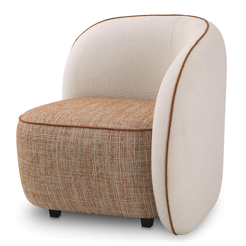 Кресло Eichholtz Chair San Marino Right Кремовый Коричневый Кресло Eichholtz Chair San Marino Right Кремовый Коричневый в Волгограде | Loft Concept