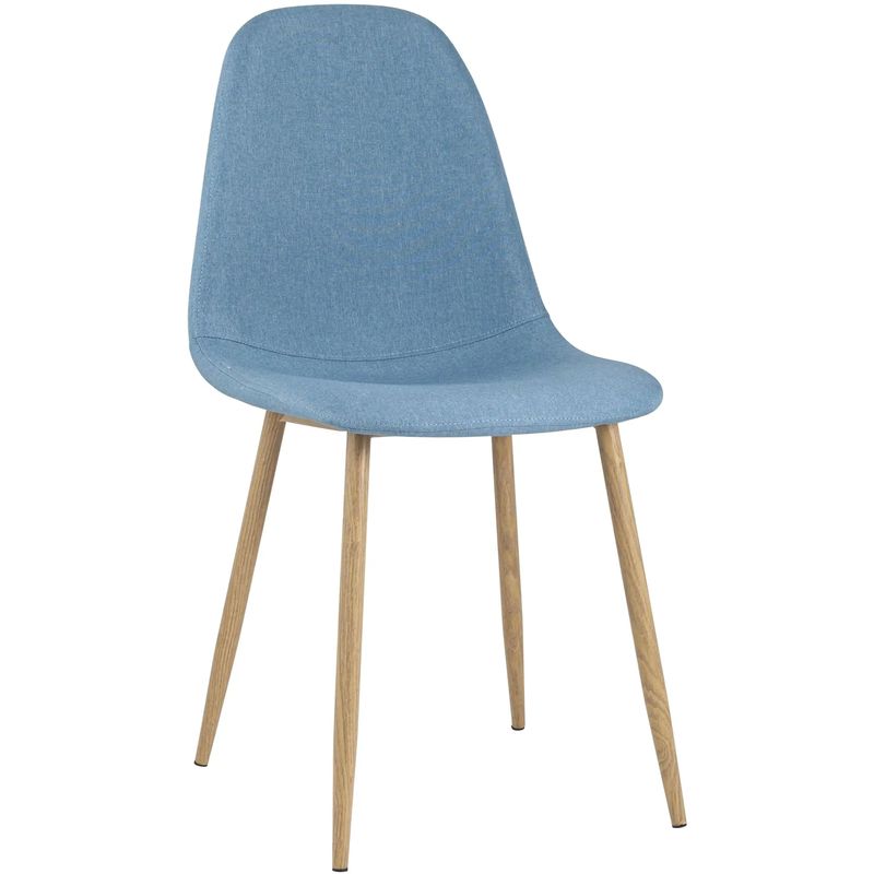 Стул Archie Chair Ткань Голубая Рогожка Голубой Древесина Стул Archie Chair Ткань Голубая Рогожка Голубой Древесина в Волгограде | Loft Concept