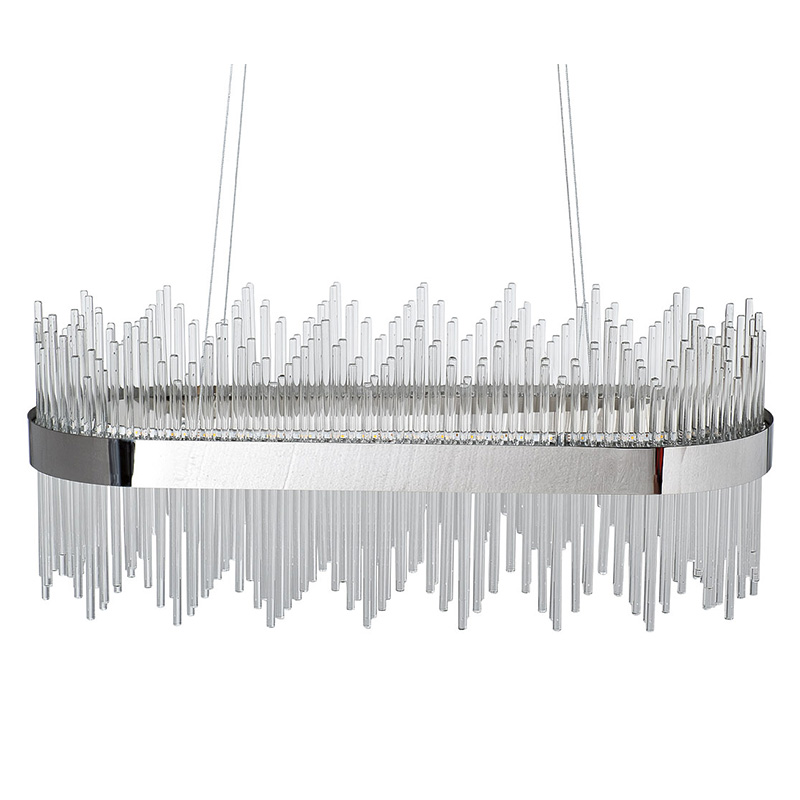 Люстра Nembus Chandelier 80 chrome Хром Прозрачный Люстра Nembus Chandelier 80 chrome Хром Прозрачный в Волгограде | Loft Concept