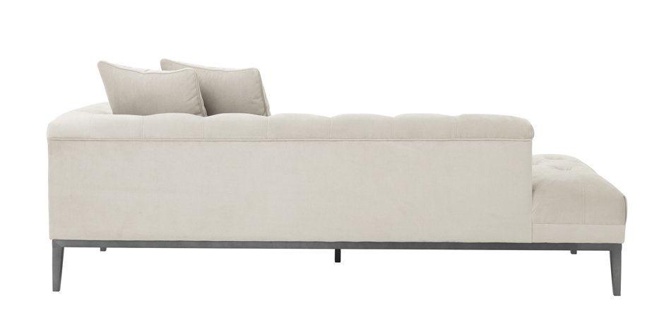 Кушетка Eichholtz Lounge Sofa Cesare Left Pebble grey - фото №2