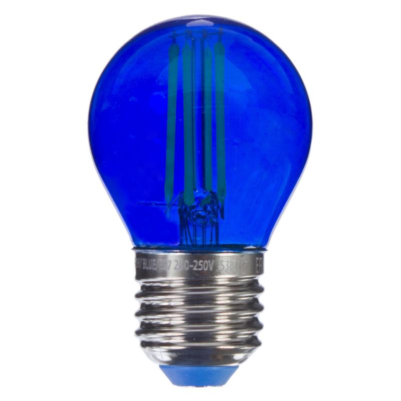 Синяя прозрачная лампочка LED E27 5W Синий Синяя прозрачная лампочка LED E27 5W Синий в Волгограде | Loft Concept
